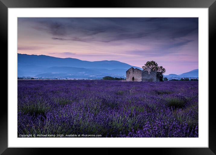 Morning Lavender Framed Mounted Print by Michael Kemp