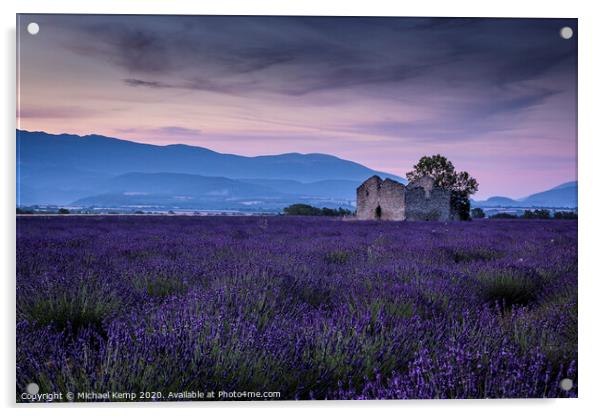 Morning Lavender Acrylic by Michael Kemp
