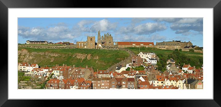 East Whitby - Panoramic Framed Mounted Print by graham young