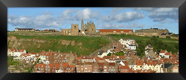 East Whitby - Panoramic Framed Print by graham young