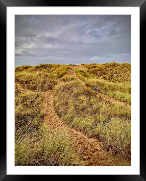 Port Talbot sand dunes  Framed Mounted Print by Zoe Burke