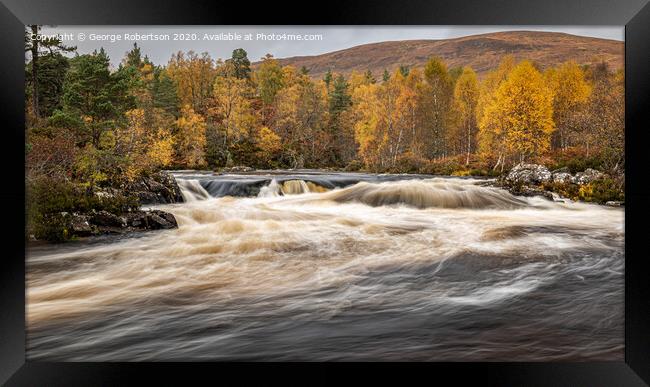 Autumn colours in Glen Affric Framed Print by George Robertson