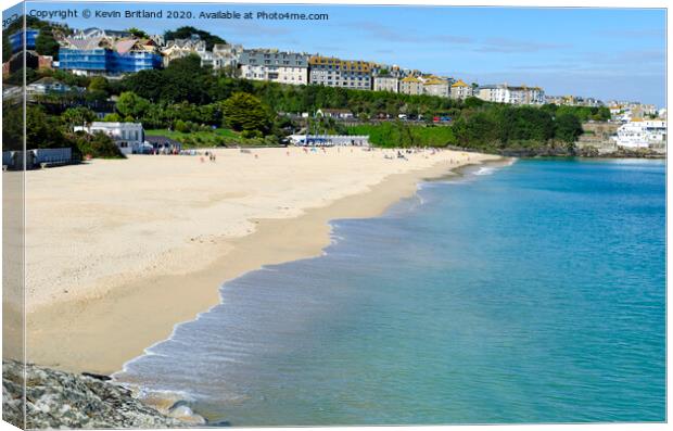 porthminster beach st ives cornwall Canvas Print by Kevin Britland