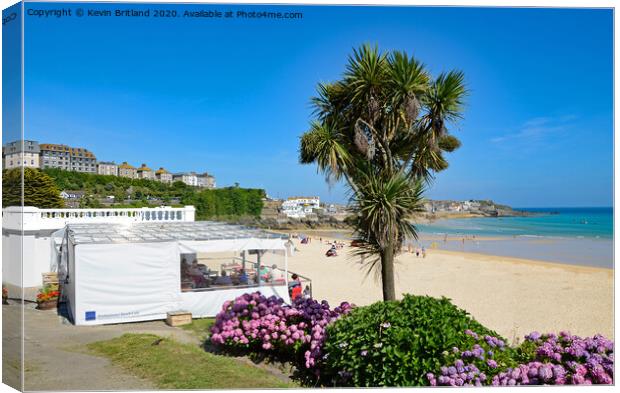 porthminster beach st ives cornwall Canvas Print by Kevin Britland
