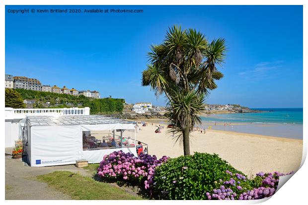 porthminster beach st ives cornwall Print by Kevin Britland