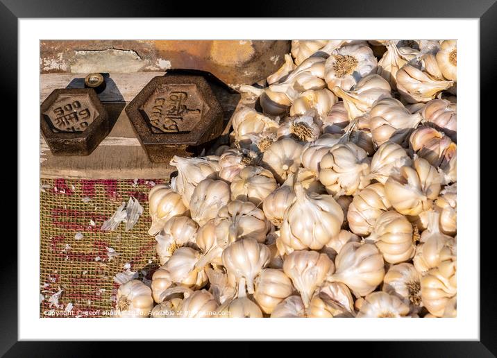 Garlic Framed Mounted Print by geoff shoults