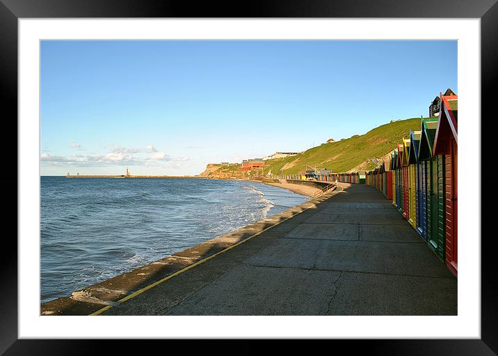 West Beach Promenade, Whitby Framed Mounted Print by graham young