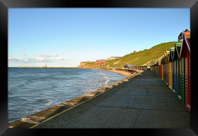 West Beach Promenade, Whitby Framed Print by graham young