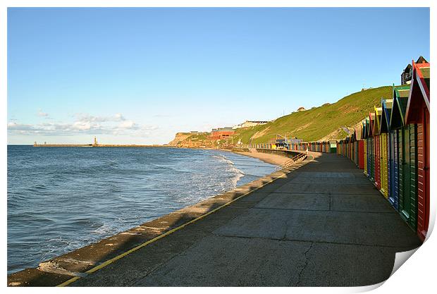 West Beach Promenade, Whitby Print by graham young