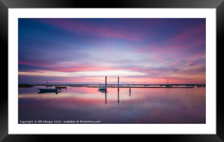 Pink and blue. Framed Mounted Print by Bill Allsopp