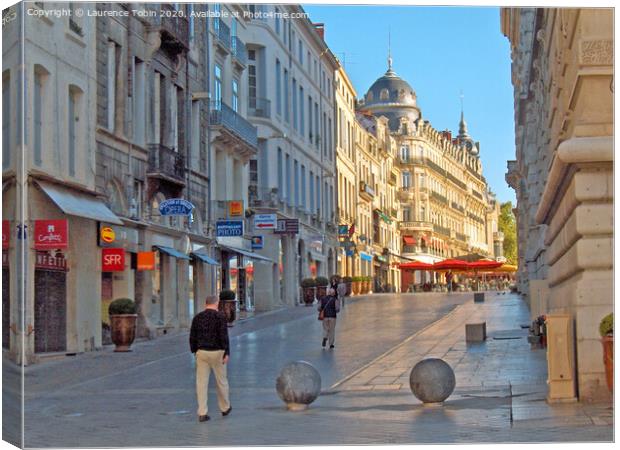 Early Morning. Montpellier, France Canvas Print by Laurence Tobin