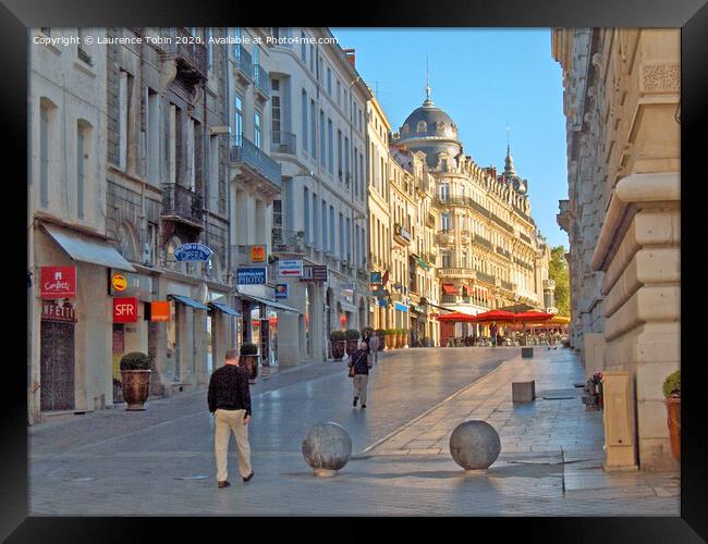 Early Morning. Montpellier, France Framed Print by Laurence Tobin