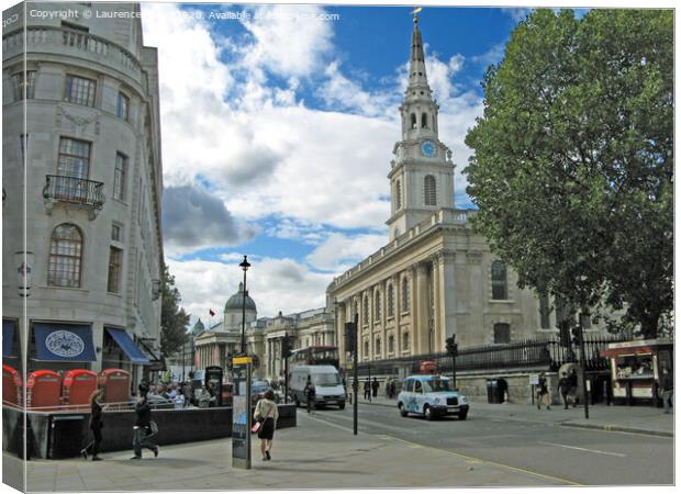 St Martin in the Fields Church, London Canvas Print by Laurence Tobin