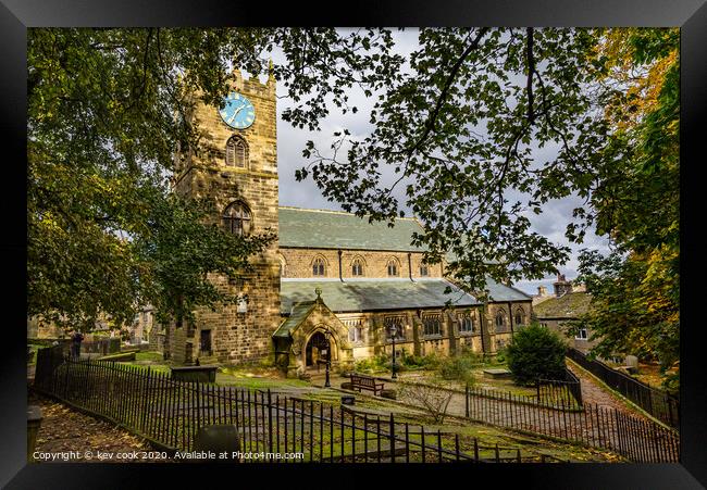 St Michael & All Angels Church, Haworth Framed Print by kevin cook
