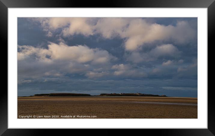 Hilbre Island Candyfloss Clouds Framed Mounted Print by Liam Neon