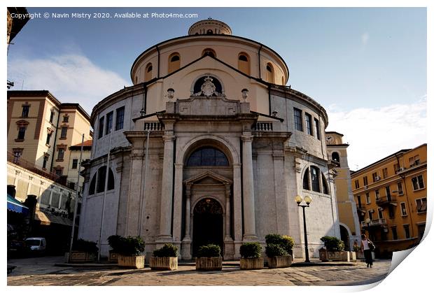 St. Vitus Cathedral, Rijeka, Croatia  Print by Navin Mistry