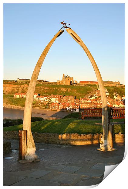 The Whalebone Arch, Whitby Print by graham young