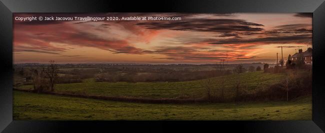 Warwick panorama sunset Framed Print by Jack Jacovou Travellingjour
