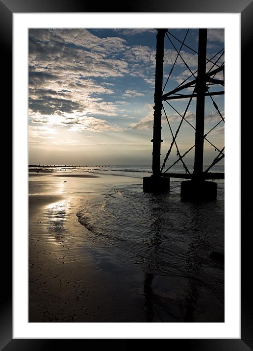 Under the Boardwalk Framed Mounted Print by Simon Wrigglesworth