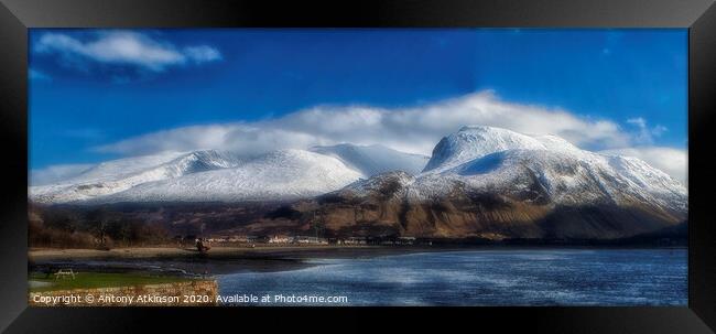 A View Across Corpach Framed Print by Antony Atkinson