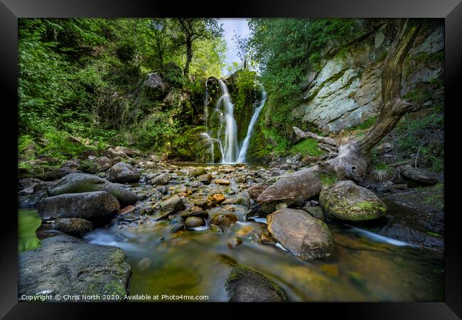 Posforth waterfall, Valley of Desolation.  Bolton  Framed Print by Chris North