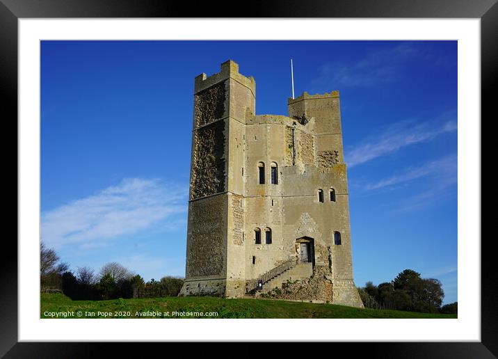 Orford Castle Framed Mounted Print by Ian Pope