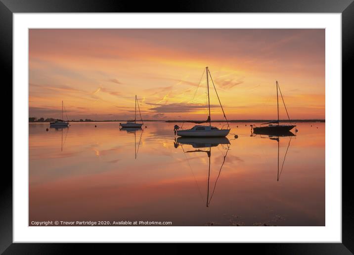 Tranquil Dawn Framed Mounted Print by Trevor Partridge