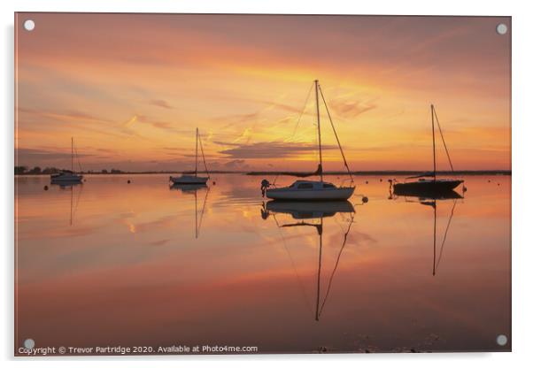 Tranquil Dawn Acrylic by Trevor Partridge