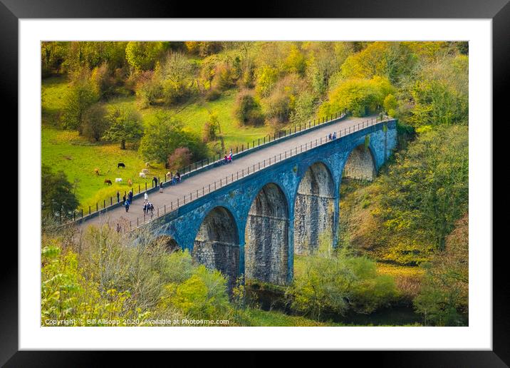 The Headstone Viaduct. Framed Mounted Print by Bill Allsopp