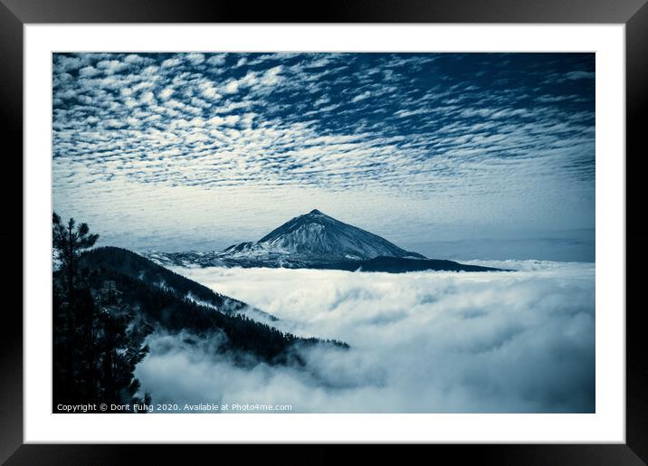 Pico del Teide Framed Mounted Print by Dorit Fuhg