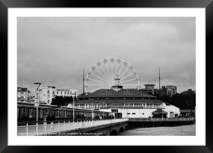 Bournemouth Pier in winter Framed Mounted Print by Heidi de Wavrin