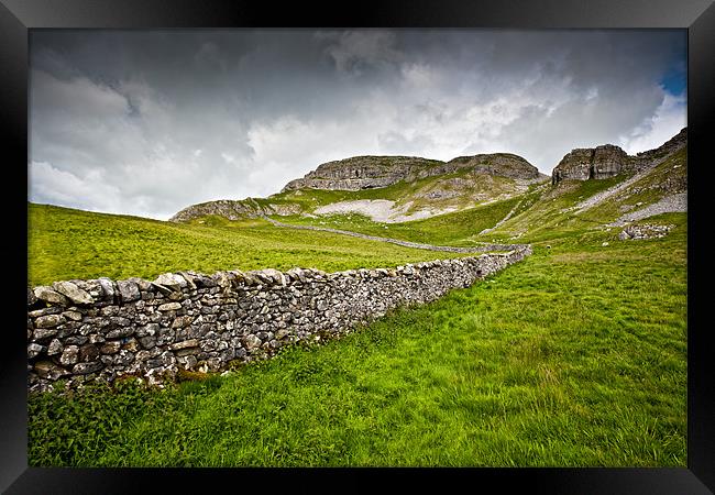 Attermire Scar, Yorkshire Dales Framed Print by David Lewins (LRPS)