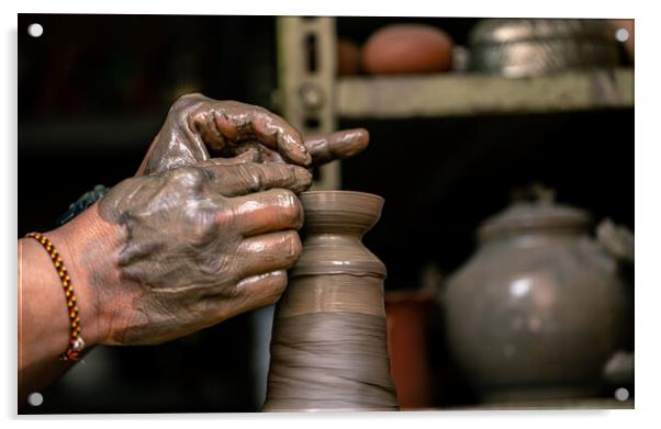 handicraft clay art Acrylic by Ambir Tolang