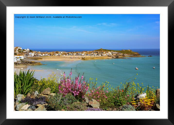 St Ives cornwall Framed Mounted Print by Kevin Britland