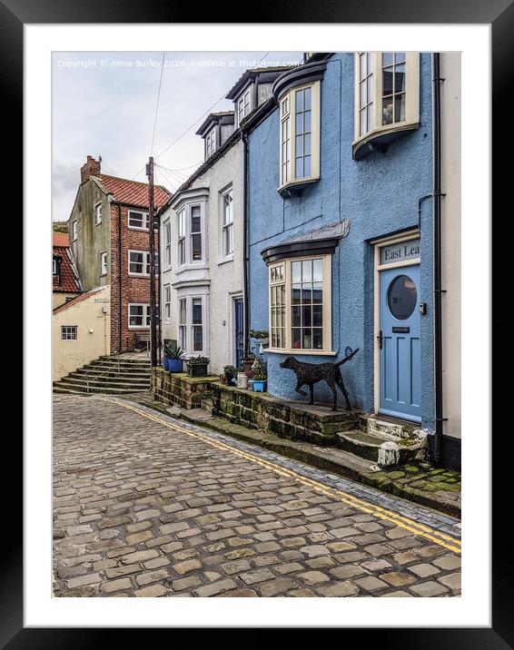 Staithes Street Framed Mounted Print by Aimie Burley