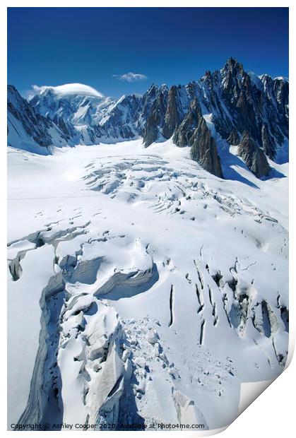 Mont Blanc. Print by Ashley Cooper