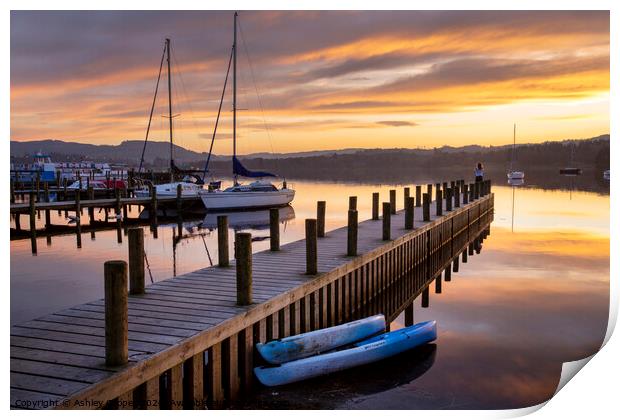 Windermere glow. Print by Ashley Cooper