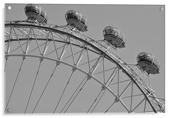 Pods on London Eye Acrylic by Lise Baker