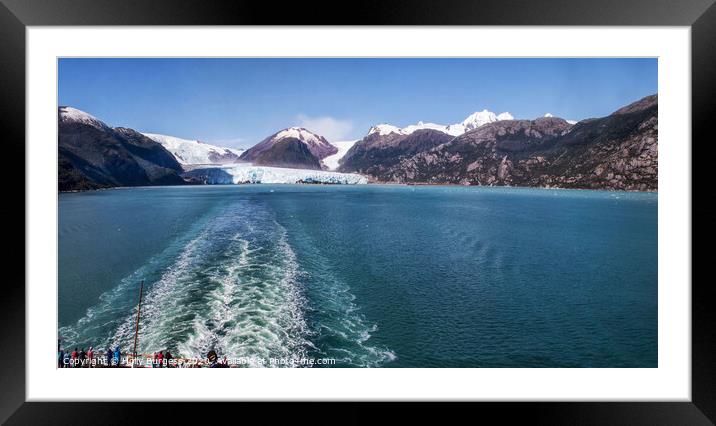 Chilean Coastal Voyage: Glaciers and Fjords Framed Mounted Print by Holly Burgess