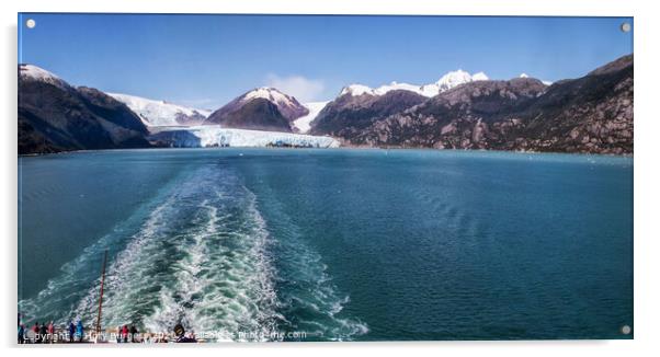 Chilean Coastal Voyage: Glaciers and Fjords Acrylic by Holly Burgess