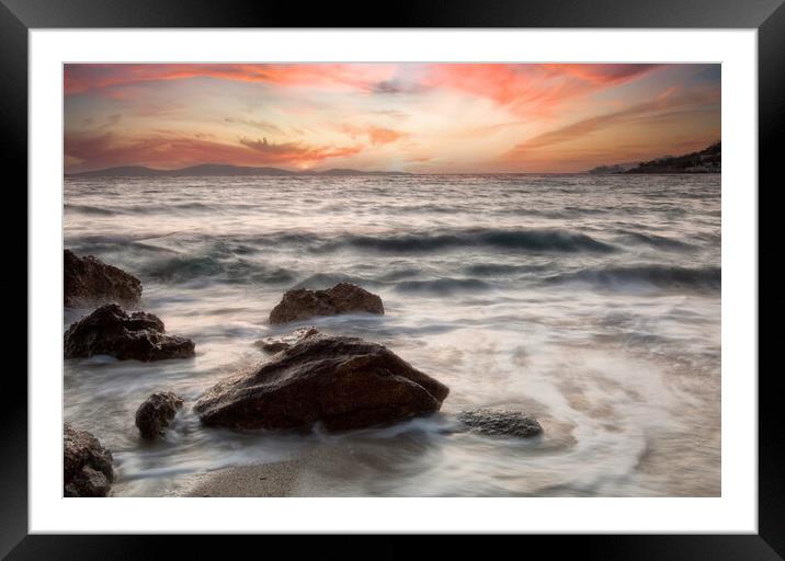 Agos Ioannis beach Framed Mounted Print by Rory Trappe
