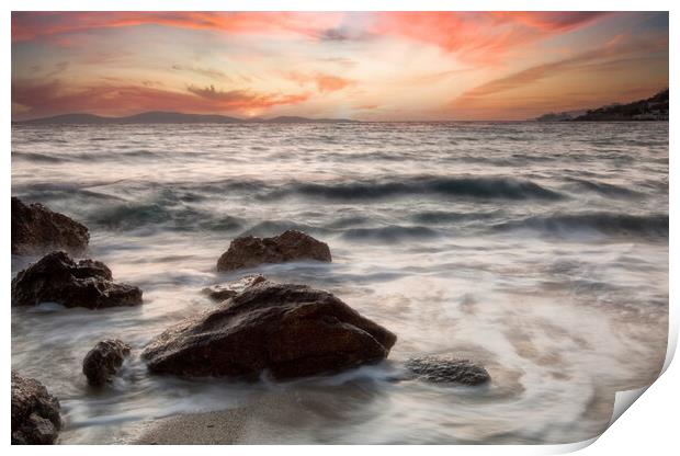 Agos Ioannis beach Print by Rory Trappe