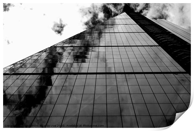 The skyscrapers - London Print by Alessandro Ricardo Uva
