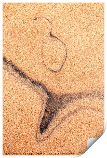 Beach art Print by Ashley Cooper