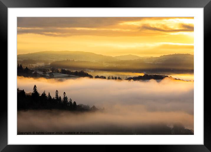 Above the clouds. Framed Mounted Print by Ashley Cooper