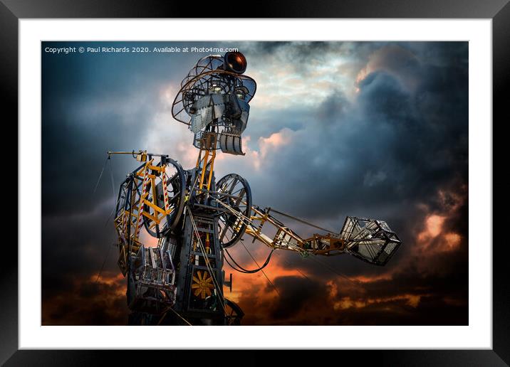 The Man Engine Framed Mounted Print by Paul Richards
