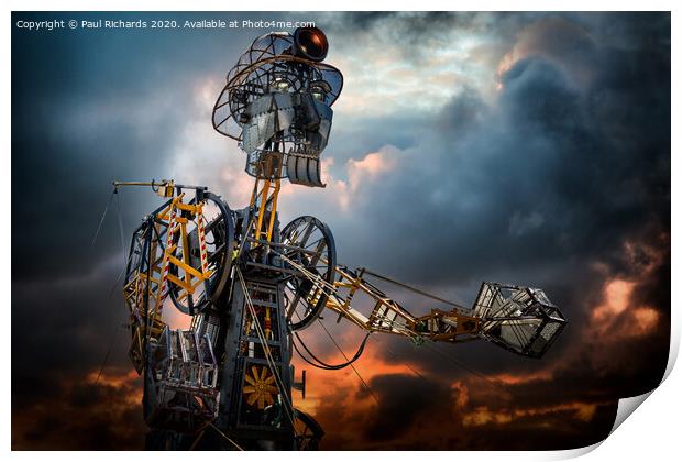 The Man Engine Print by Paul Richards