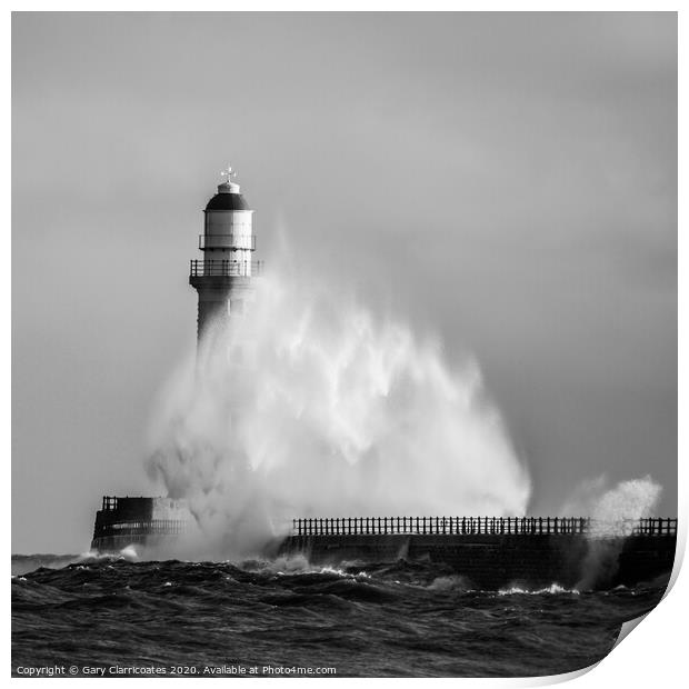 A Curtain Hides the  Lighthouse Print by Gary Clarricoates