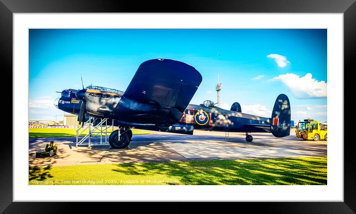 Lancaster Bomber  Framed Mounted Print by Tom Hartfil-Allgood