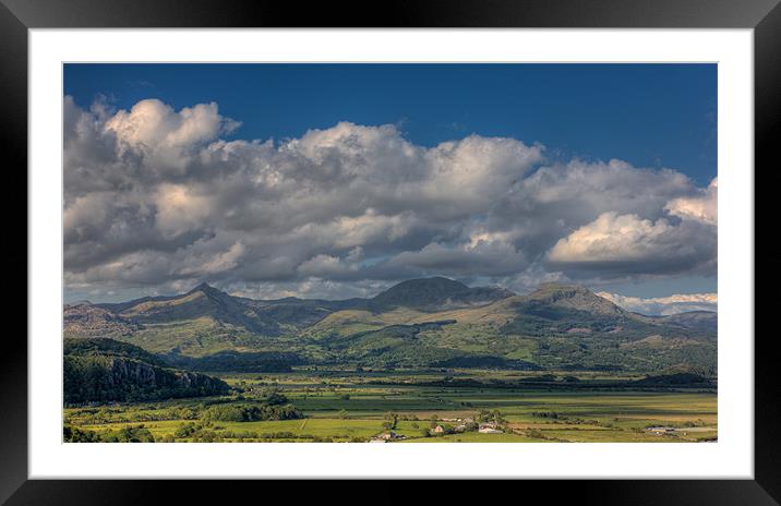 The Moelwyn range and Cnicht Framed Mounted Print by Rory Trappe